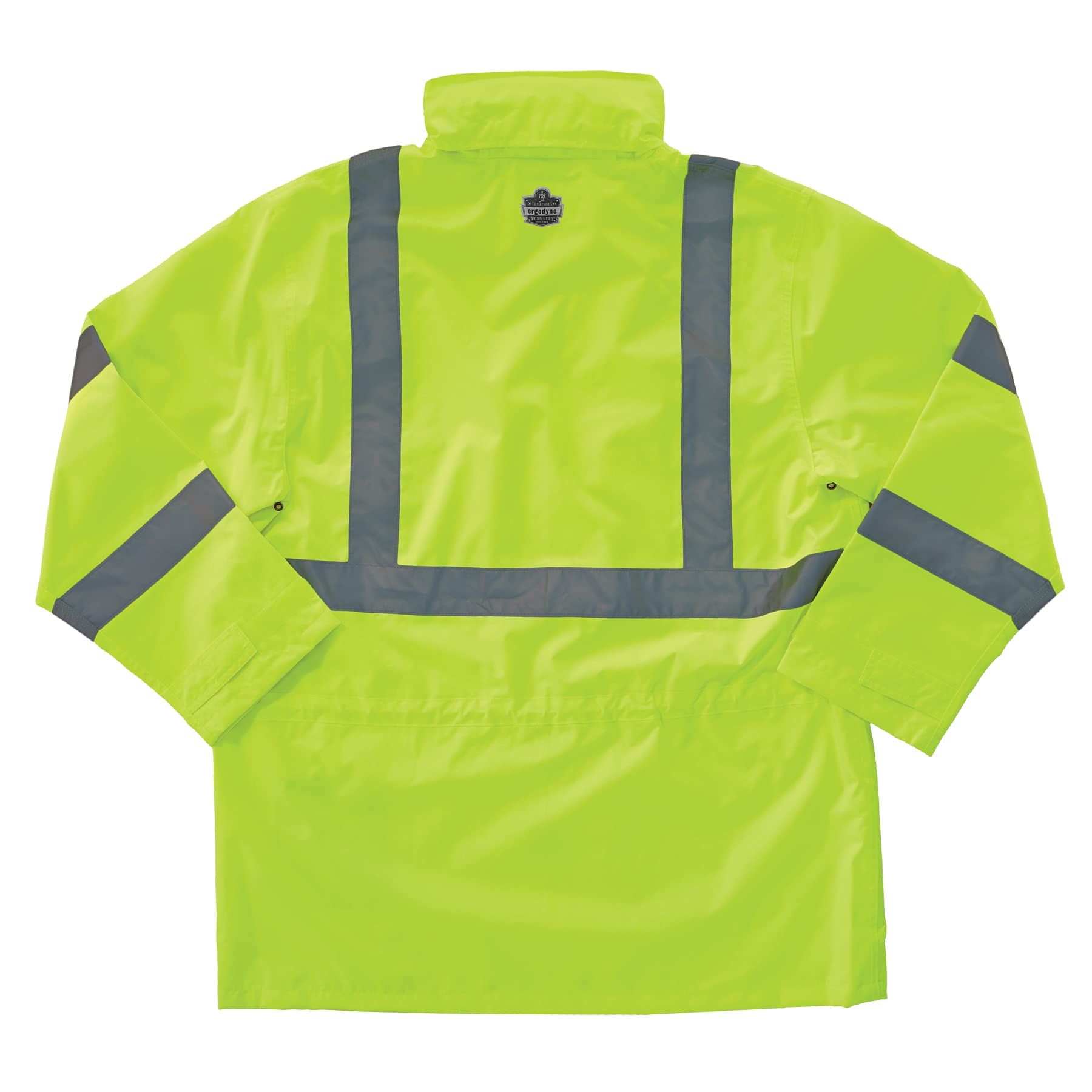 Ergodyne Standard Rain Jacket - Waterproof & Lightweight Outdoor Jacket for Hiking, Camping & Work - Men's & Women's Raincoat for All-Weather Protection