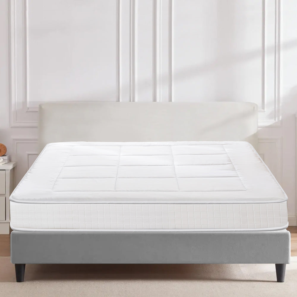 MAXYOYO 8-Inch Thick Japanese Futon Mattress - Super Soft Square Quilting Floor Bed for Guest Room & Small Spaces (Light Brown) | Perfect for Apartments, Dorms & Meditation Rooms