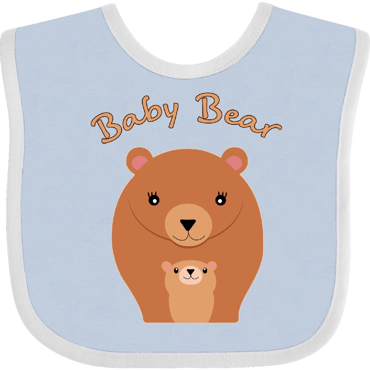Inktastic Baby Bear Baby Bib - Soft & Absorbent Drool Bib for Infants & Toddlers - Perfect for Feeding, Teething & Everyday Use