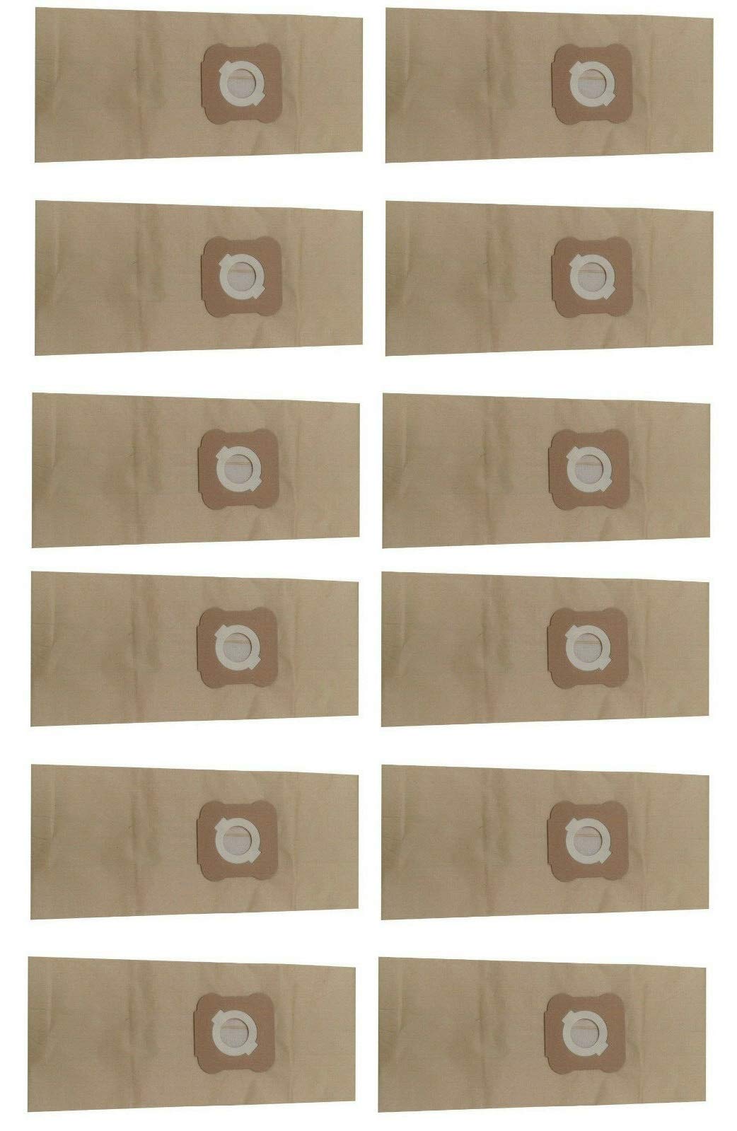 HASMX 12-Pack Brown Vacuum Cleaner Bags for Kirby Heritage II & Legend II | Micron Magic Filtration Bags | Style 3 Replacement Bags (Fits Part #197389, 197289) | Ideal for Home Cleaning & Pet Hair Removal