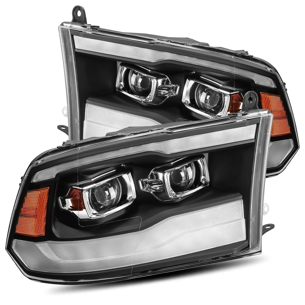 2009-2018 Ram Truck LUXX Series LED Projector Headlights - Black Alpha Rex 880539 - High Performance Lighting for Night Driving & Off-Road Adventures