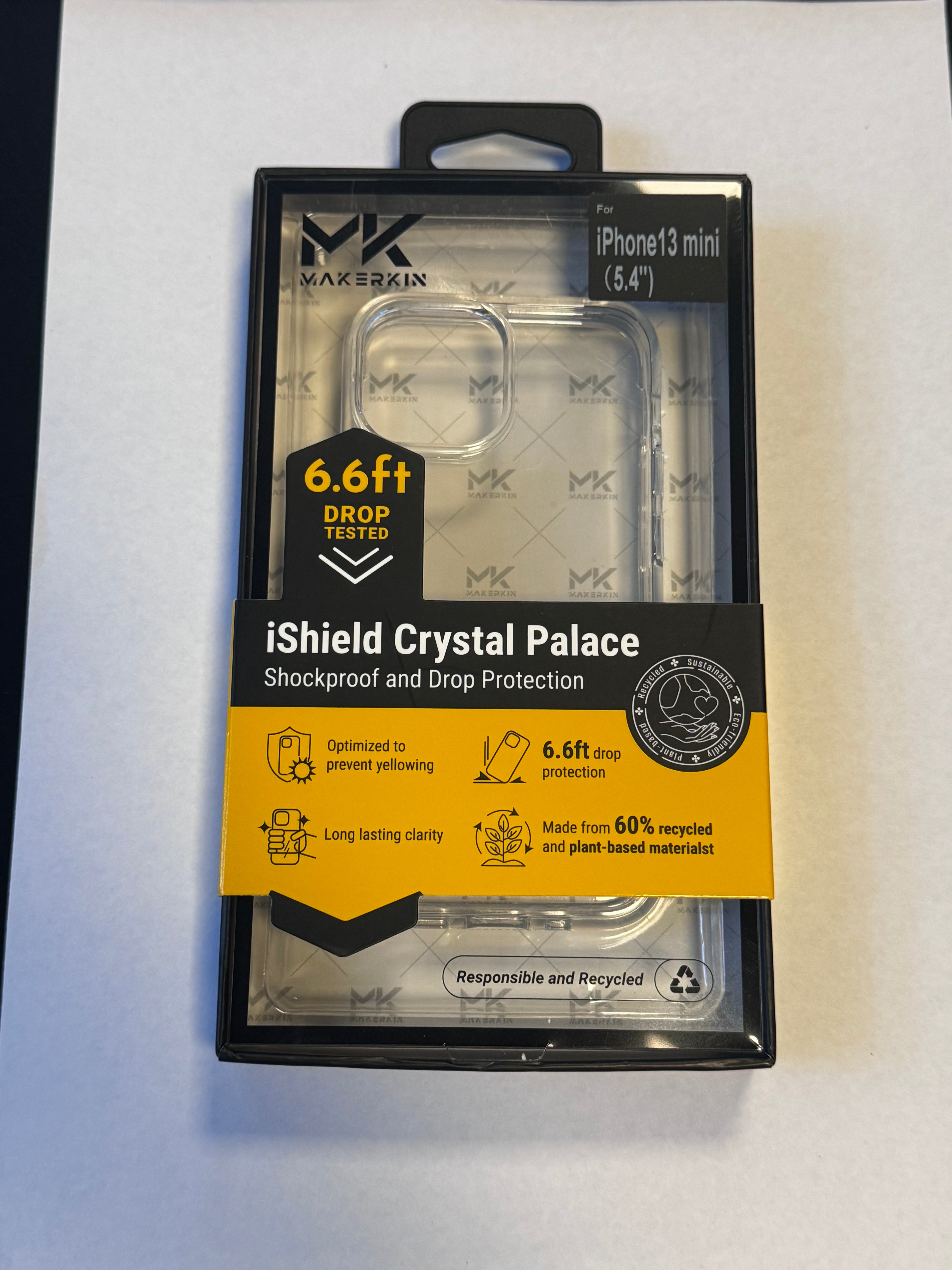 iShield Crystal Palace Shockproof Case for iPhone 13 Mini - Military Grade Drop Protection, Ultra Slim Design - Perfect for Outdoor Activities, Travel & Daily Use