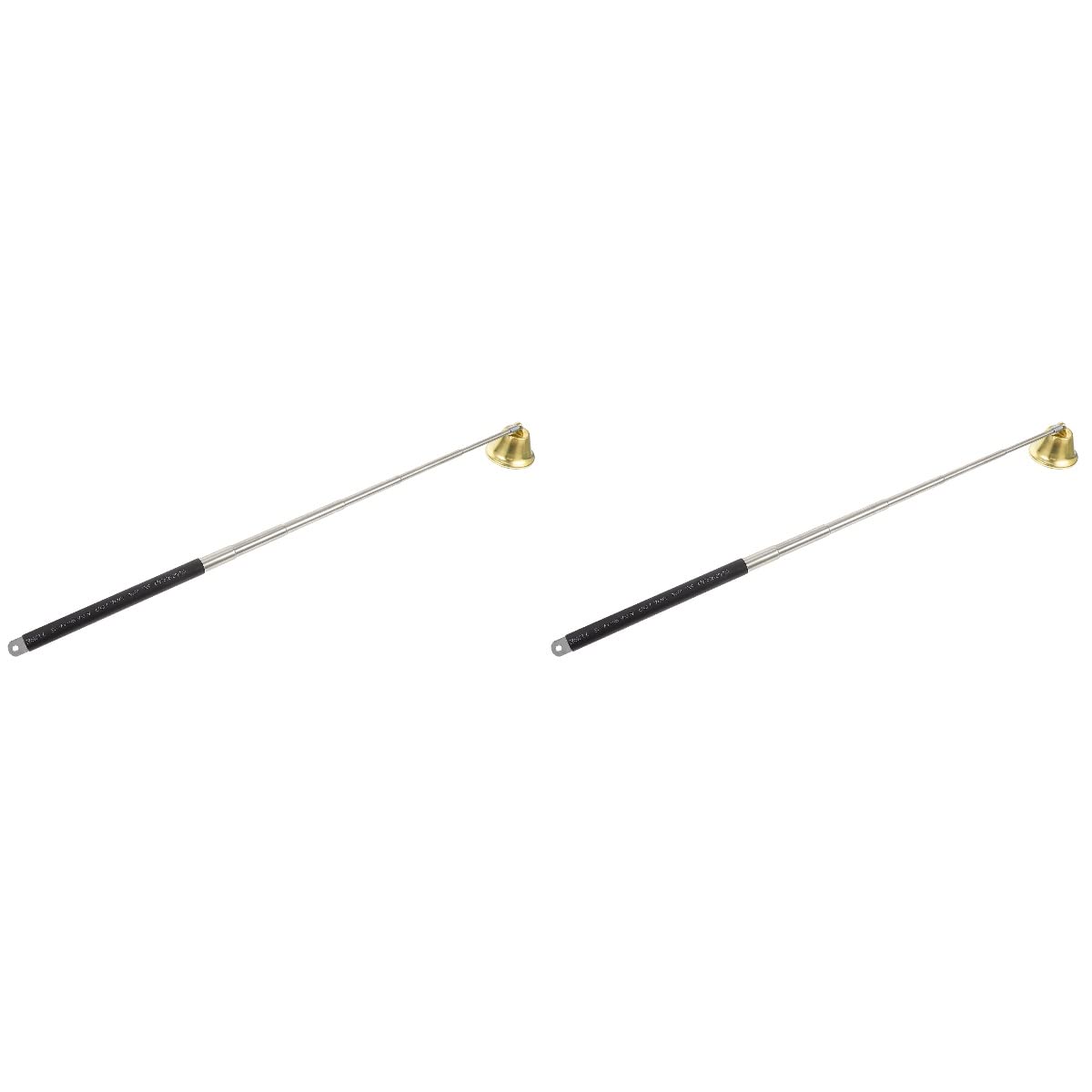ULTNICE 2-Pack Long Handle Candle Snuffer - Golden Bell Wick Extinguisher for Aromatherapy & Scented Candles - Home Decor & Relaxation