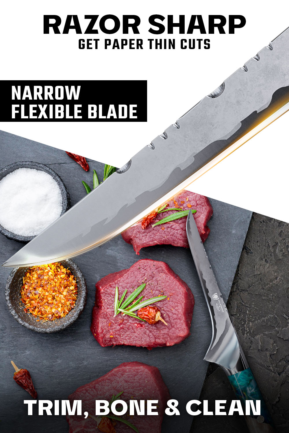 Dalstrong Valhalla Series 6-Inch Boning Knife - High Carbon German Steel, Ergonomic Handle - Perfect for Meat Cutting, Butchering & Kitchen Prep