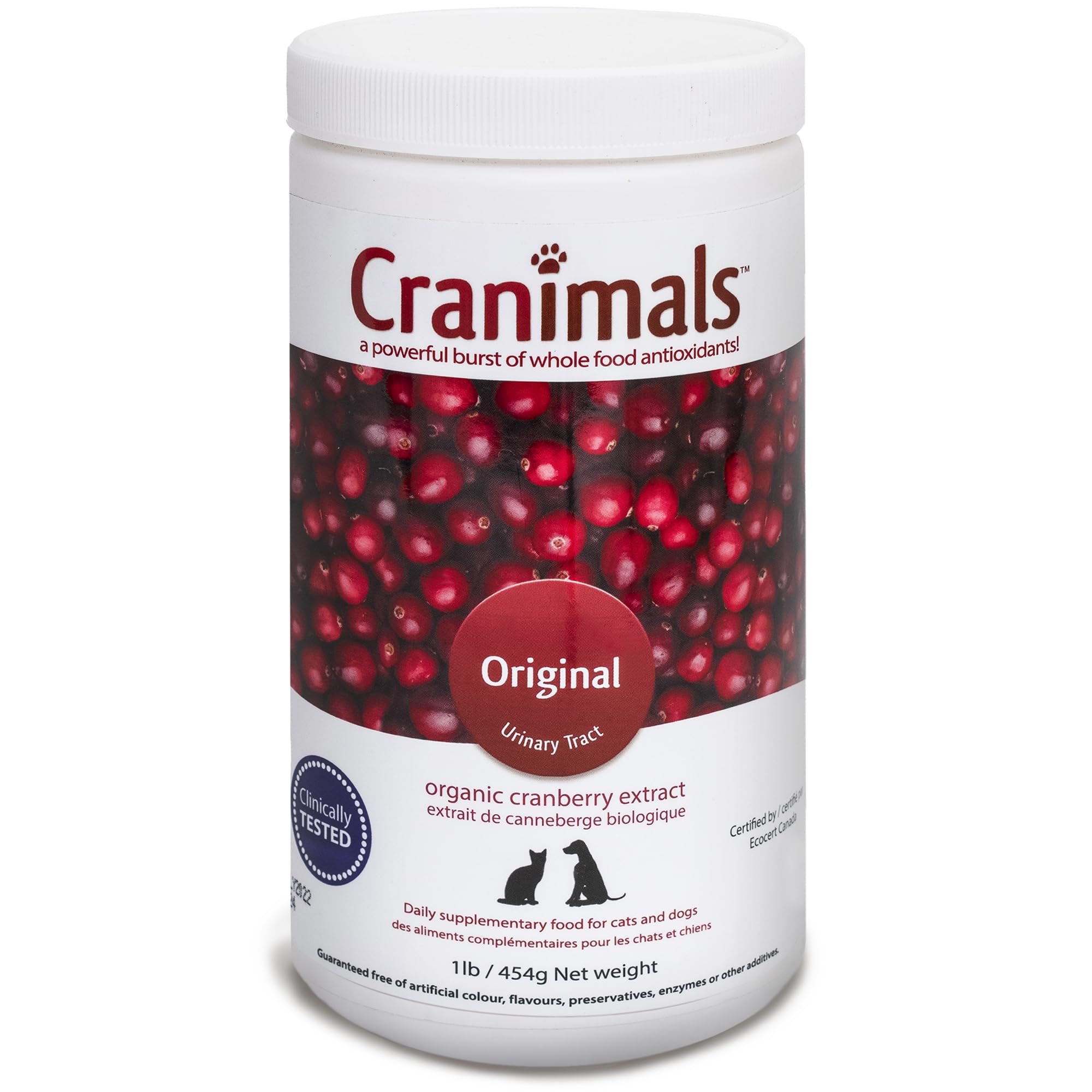 Organic Cranberry Powder for Dogs - UTI Supplement & Urinary Tract Health Support (6 Month Supply) - Prevents UTIs, Incontinence & Struvite Stones - Natural Alternative to Antibiotics & Prescription Diets - Vet Recommended for Senior Dogs & Pets with Recurrent Bladder Issues - Perfect for Daily Mixing in Food or Water