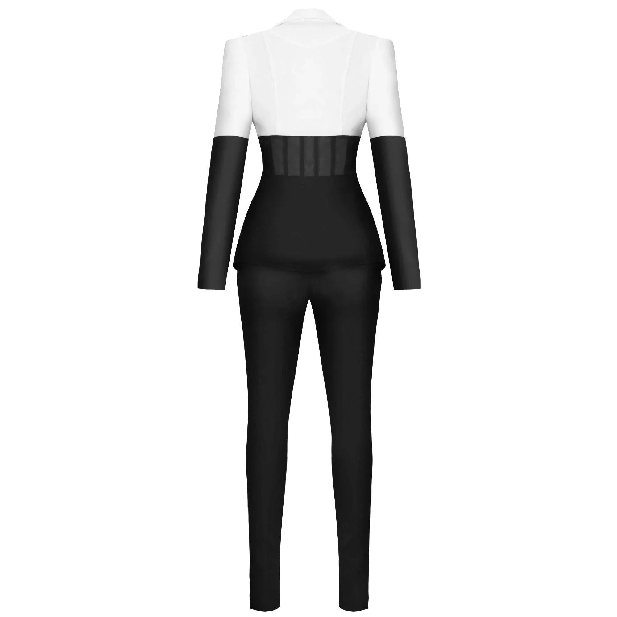 Women's Waist Cincher Pantsuit - Slimming Shapewear Bodysuit for Tummy Control & Hourglass Figure | Perfect for Work, Evening Outfits & Special Occasions