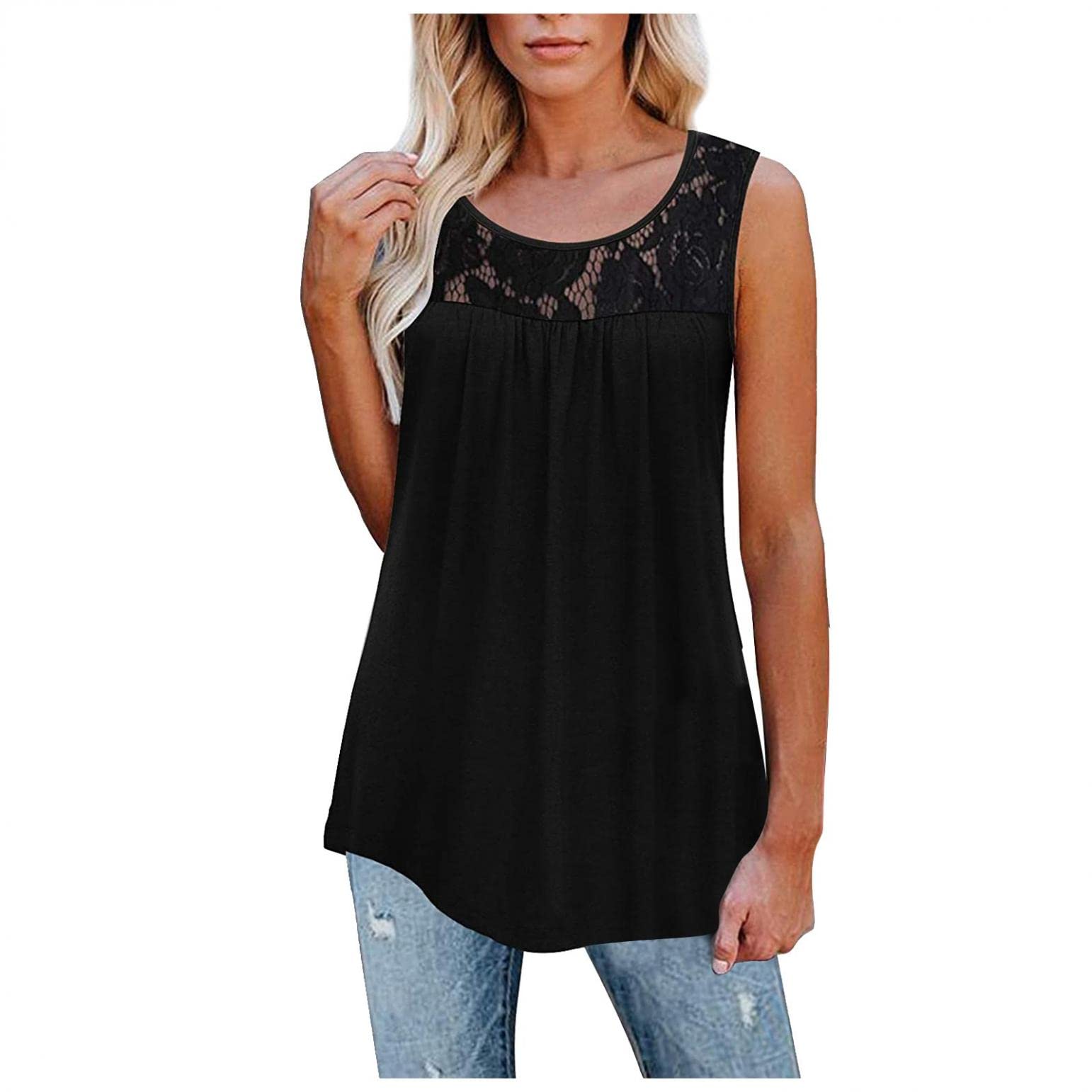 Women's Tank Tops 5-Pack - Breathable Summer Sleeveless Sports Cami Shirts, Slim Racerback Blouses for Workout, Yoga & Casual Wear