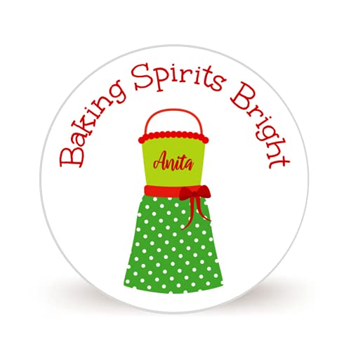 Custom Christmas Cookie Stickers - Personalized Holiday Baking Labels for Treats & Gifts (20pc 2