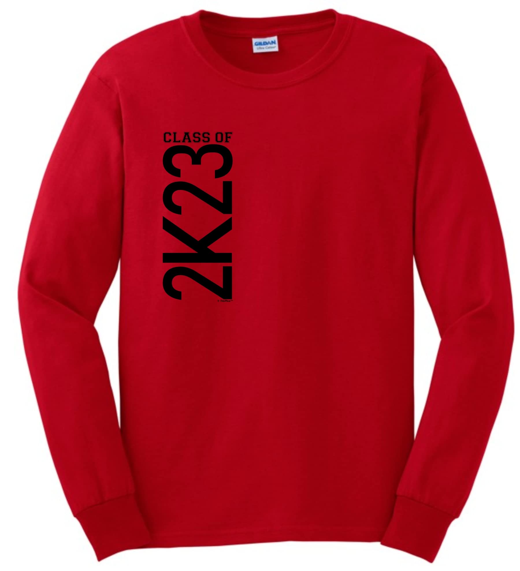 ThisWear Graduation Long Sleeve T-Shirt - Class of 2022 & 2023, 2K23 Grad Year Gifts - Perfect for Graduation Ceremonies, Parties & Alumni Events