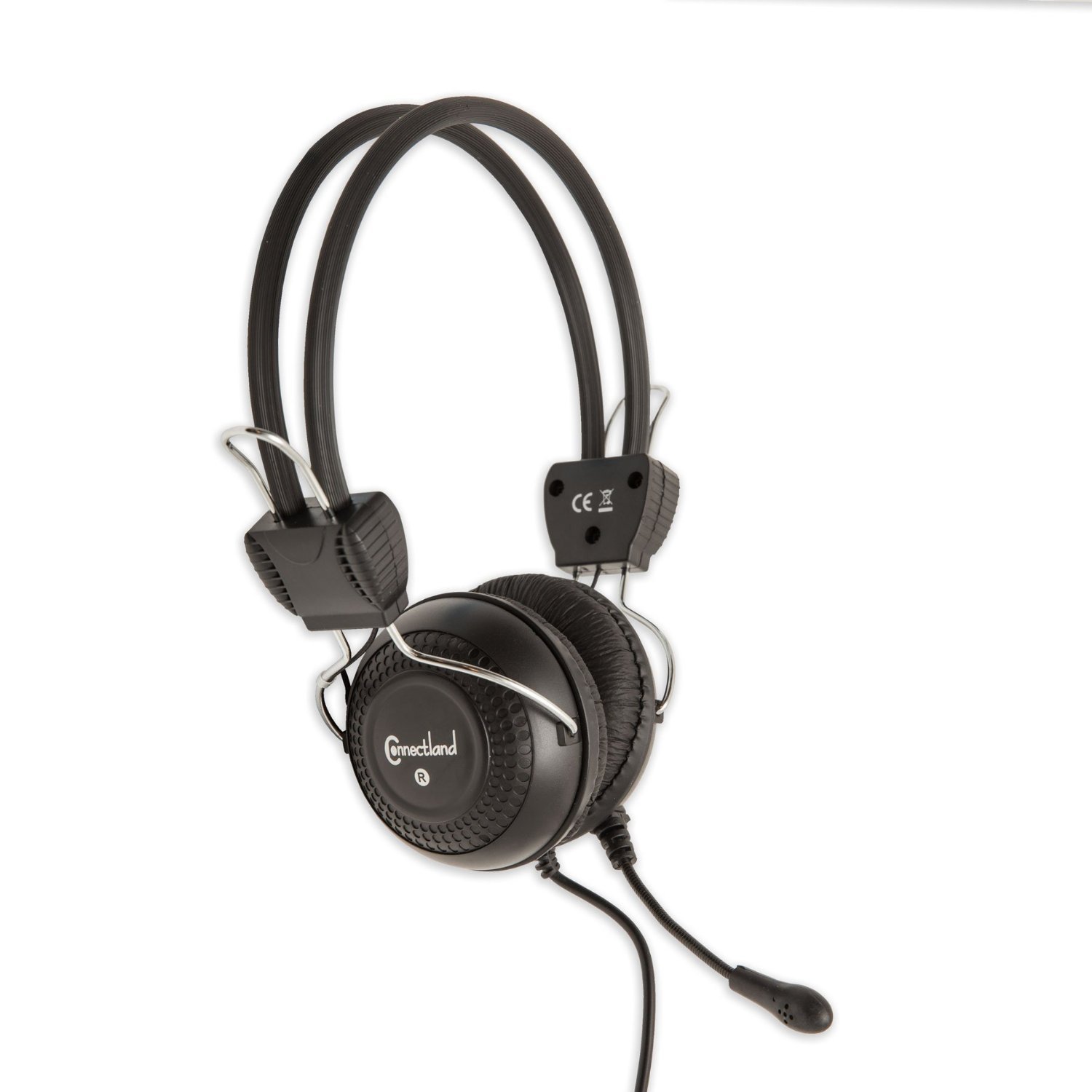 Stereo Wired PC Gaming Headset with Flexible Boom Mic - 3.5mm Audio Jack Plug - Noise Cancelling Over-Ear Headphones for PC, Laptop, Gaming, Streaming & Online Classes