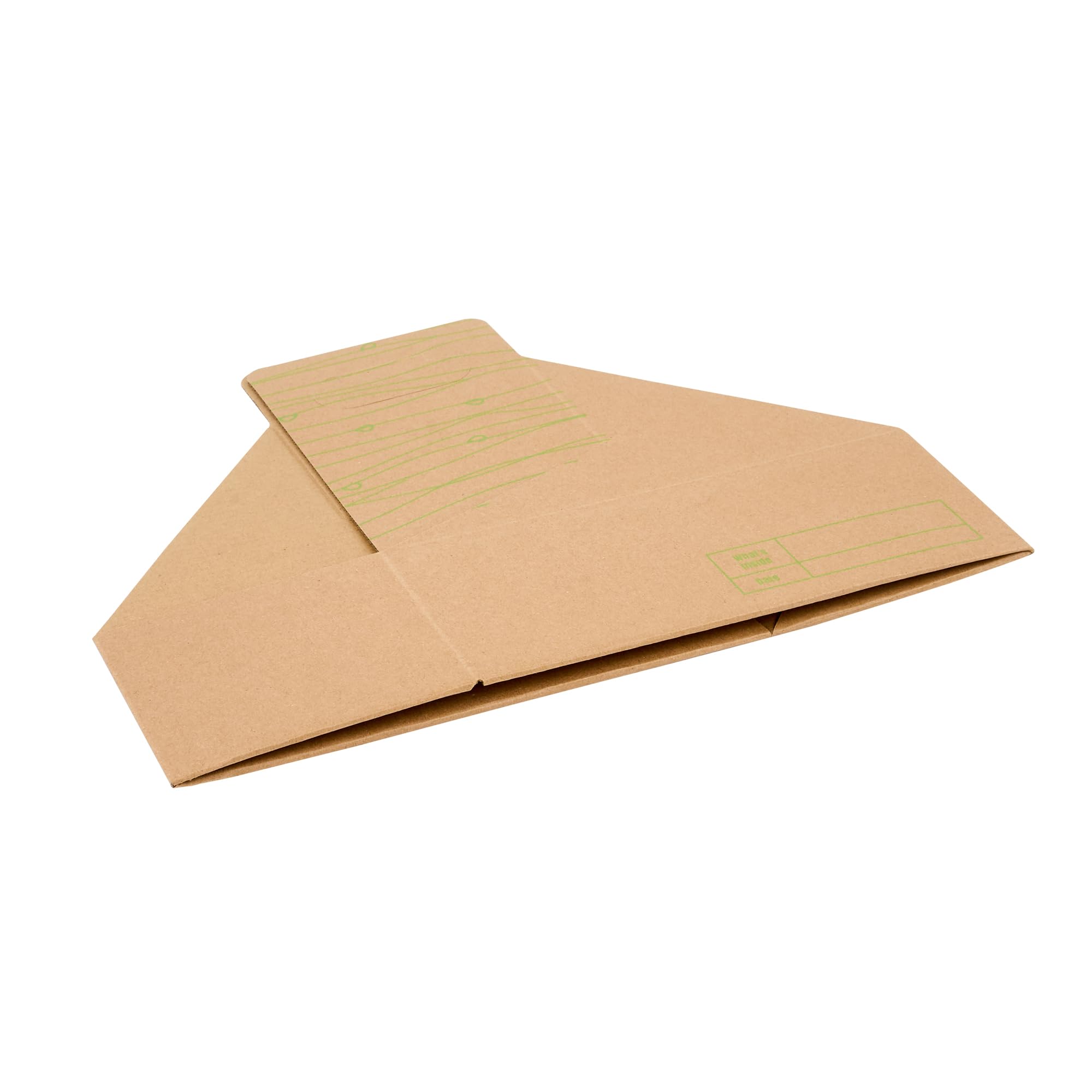Restaurantware Cater Tek 100-Pack Disposable Cup Carriers with Handles - Kraft & Green Paper Drink Holders for 2 Cups, Perfect for Delivery, Takeout, Coffee Shops, and Beverage Businesses