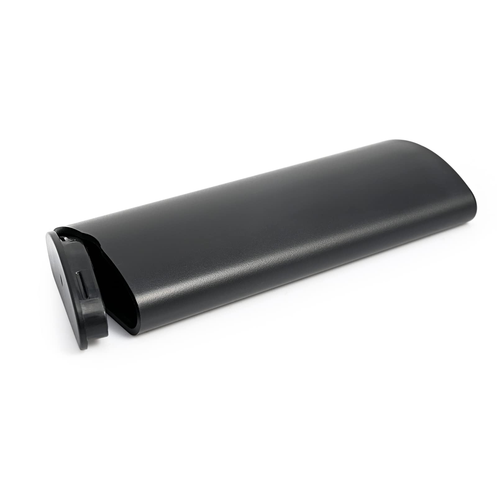 FOSHIO Black Razor Blade Disposal Container - Safety Storage Box for 30 Degree Snap Off Blades & Utility Knives | Secure Blade Bank for Workshop, Office, and Home Use