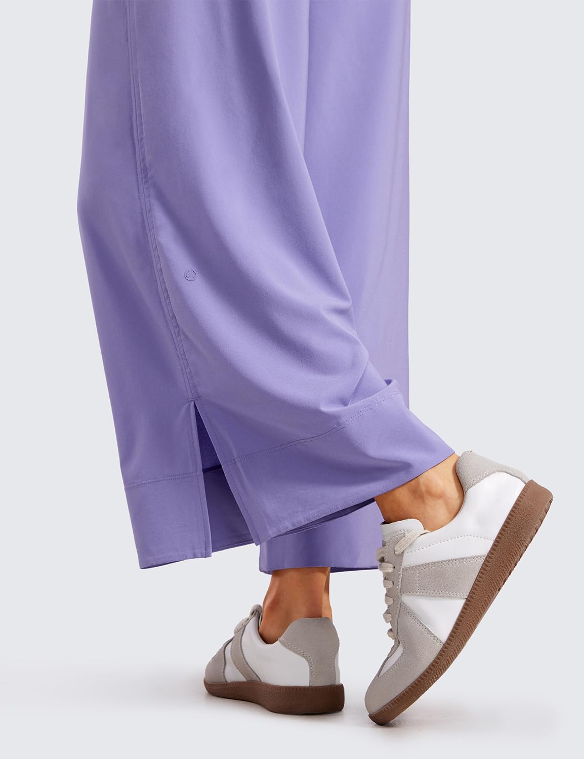 CRZ YOGA Women's Lightweight Wide Leg Cropped Pants - High Waisted Loose Lounge Pants with Pockets for Casual, Travel & Work | Summer Yoga, Beach Cover Up, Airport Outfit