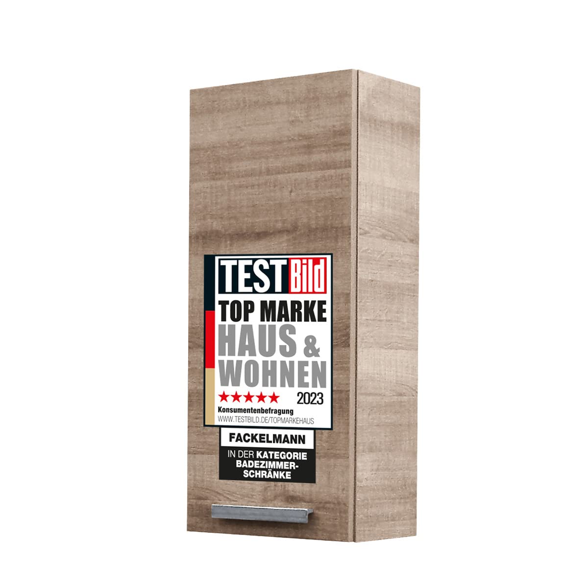 A-Vero Wall Mounted Bathroom Cabinet with Soft Close Hinges - 35x79.5x21.5cm Light Brown Storage for Toiletries & Cosmetics - Perfect for Small Bathrooms, Powder Rooms & Vanity Organization