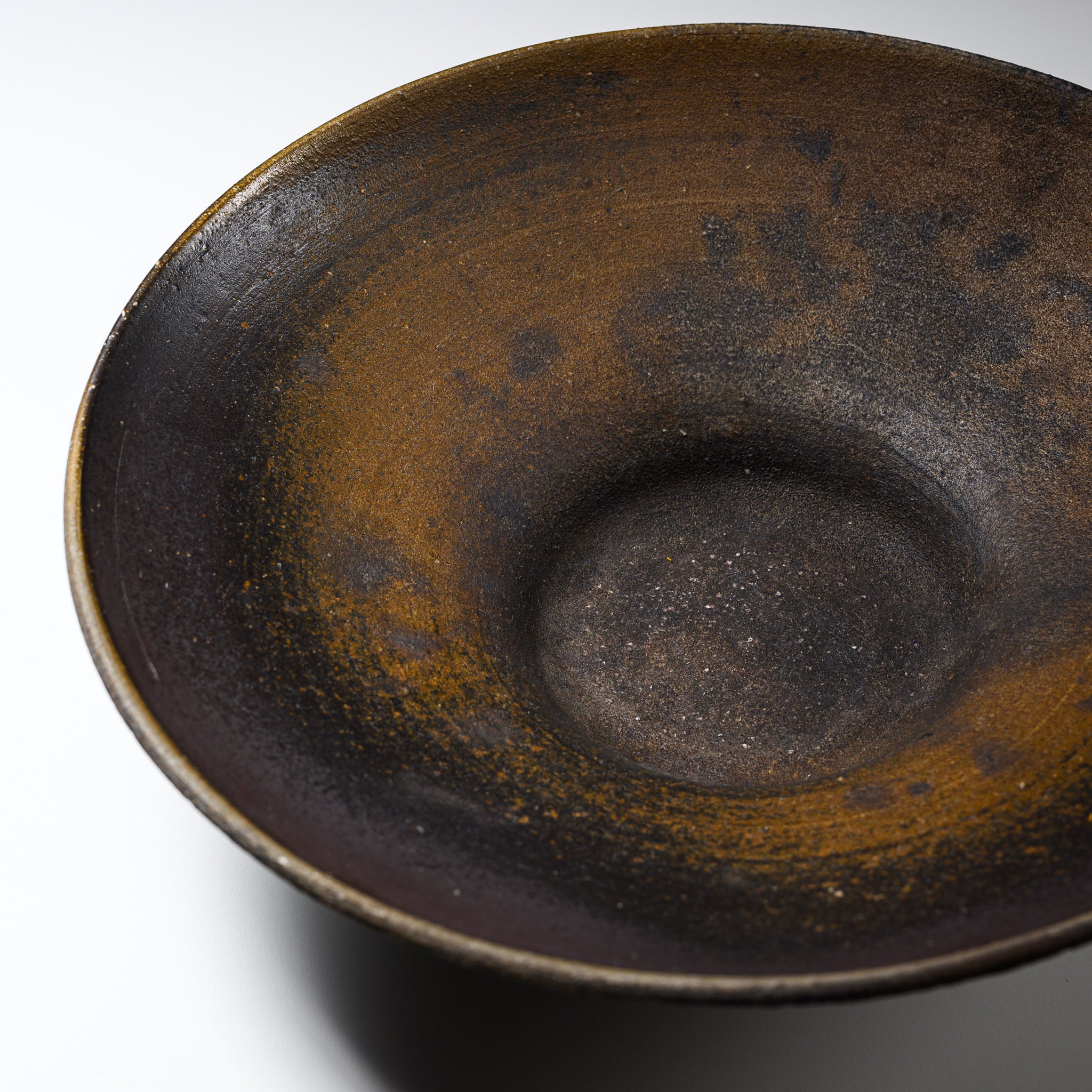 Handmade Bizen Ware Pottery Ikebana Vase - 13.6 Inch Sunset Glow Japanese Flower Arrangement Vase for Home Decor, Zen Garden & Traditional Tea Ceremony