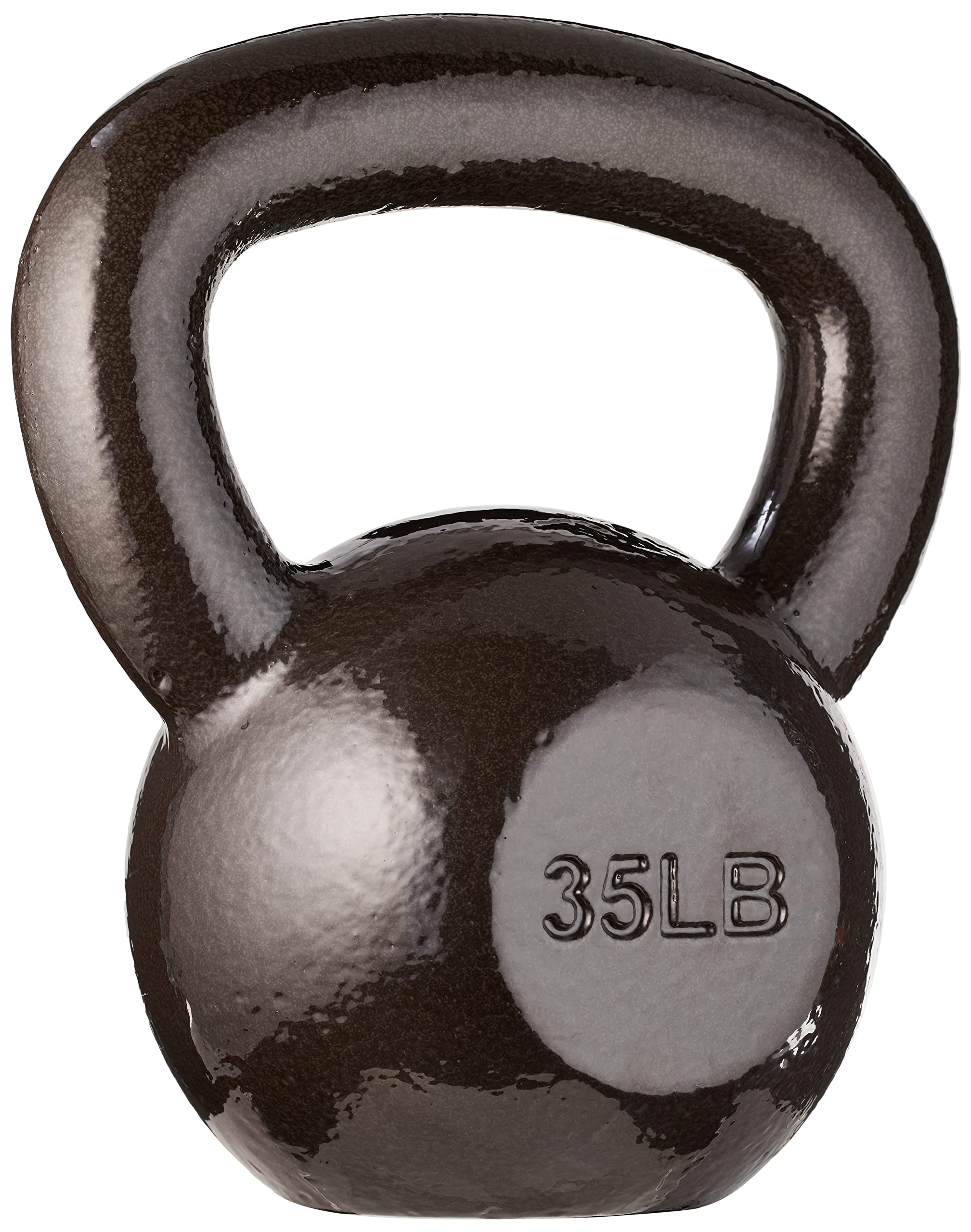 Amazon Basics Cast Iron Kettlebell - 5-50 lbs Weight Options for Home Gym, Strength Training & CrossFit Workouts | Durable Iron Construction with Textured Grip | Perfect for Fitness Enthusiasts & Beginners