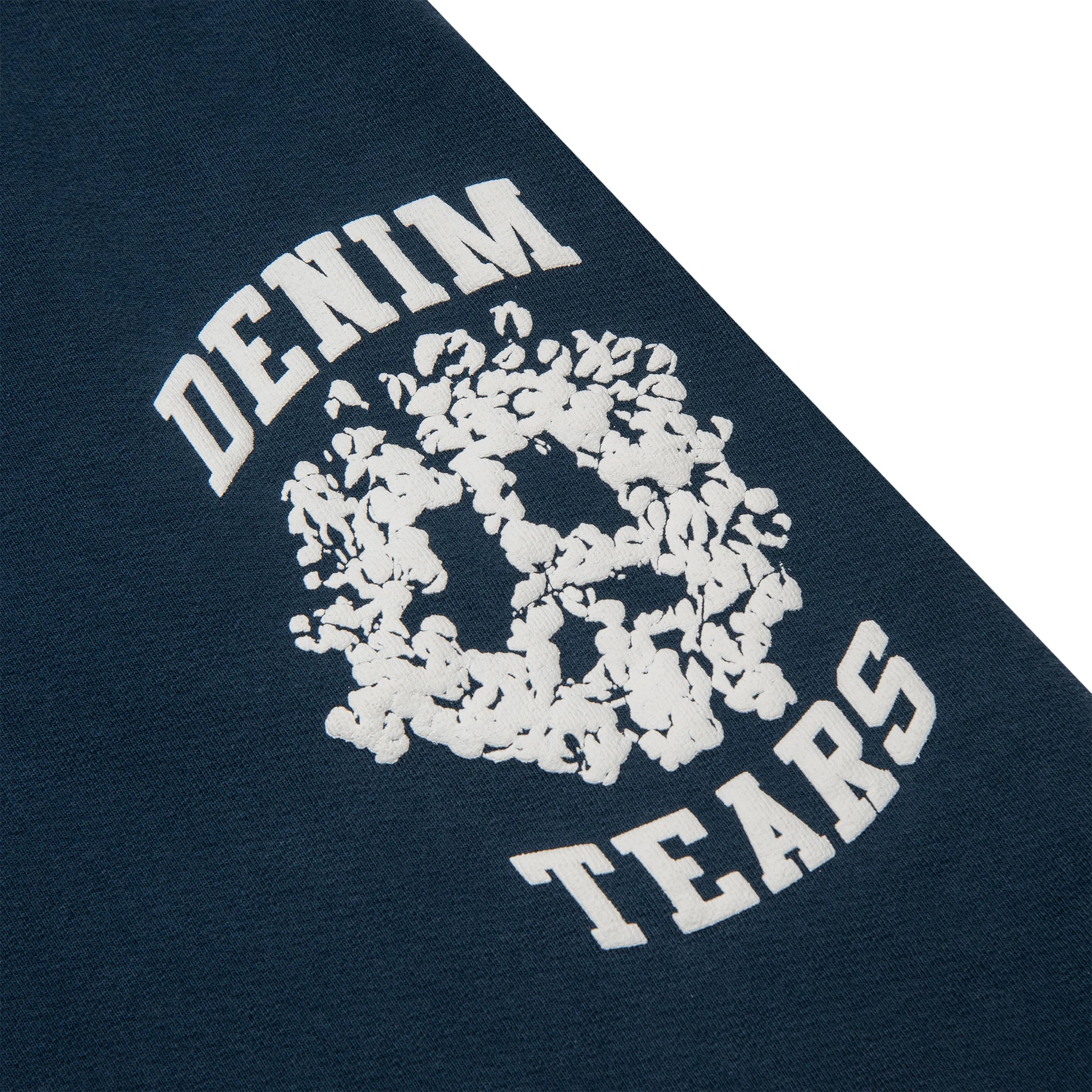 Denim Tears University Navy Denim Shorts for Men - Trendy Casual Streetwear for Summer Outfits & Beach Vacations