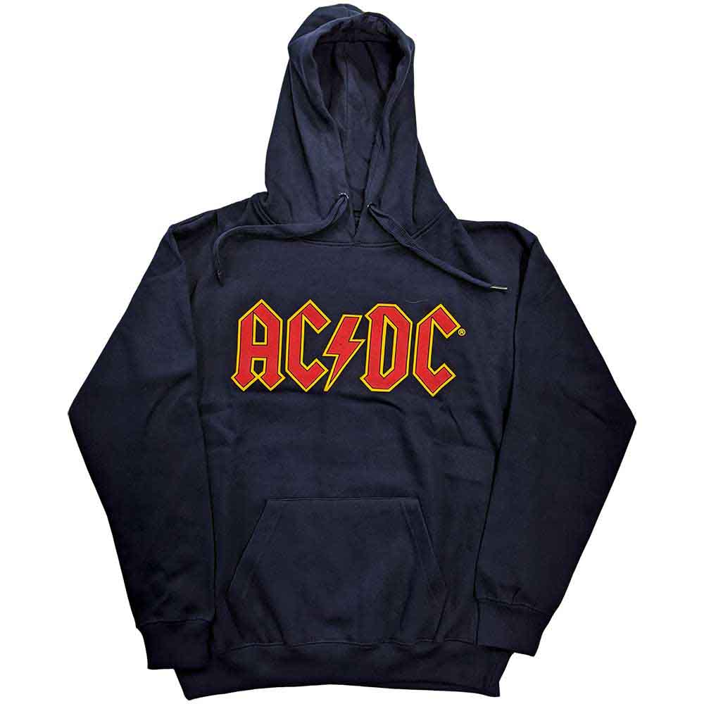 AC/DC Logo Pullover Hoodie for Men & Women - Soft Cotton Unisex Sweatshirt for Concerts, Casual Wear & Gifts