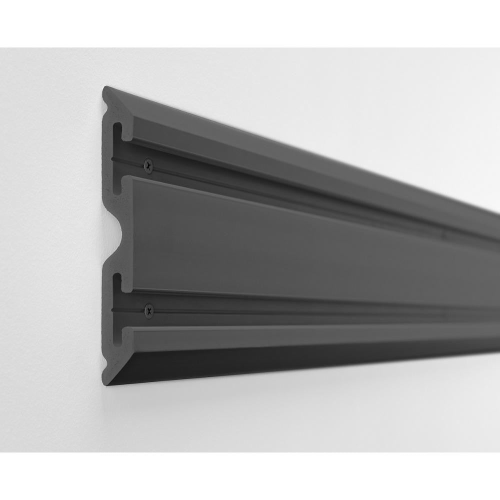 4' Wide Geartrack® Channels (2 Pack) - Smoke Wall Accessory for Garage Storage & Organization - Perfect for Hanging Tools, Bikes & Sports Equipment