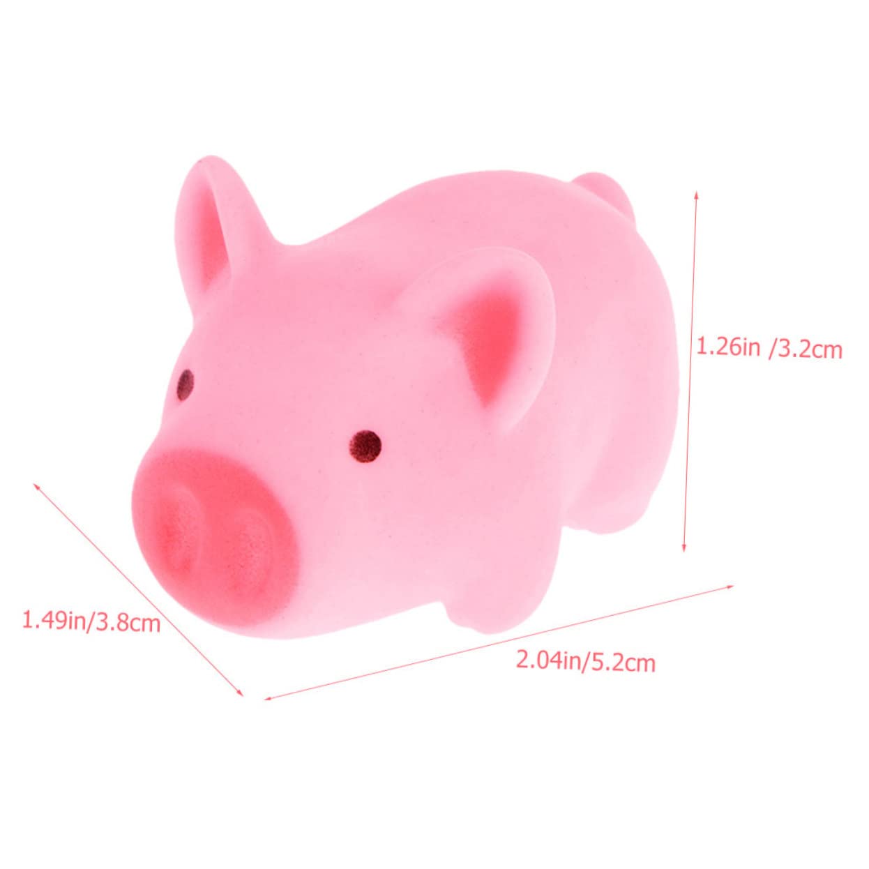VICASKY 75 Pcs Cute Pig Shaped Bath Toys for Kids - Squeaky Plastic Bathtub Toys for Toddlers, Fun Sensory Play & Baby Bath Time Accessories