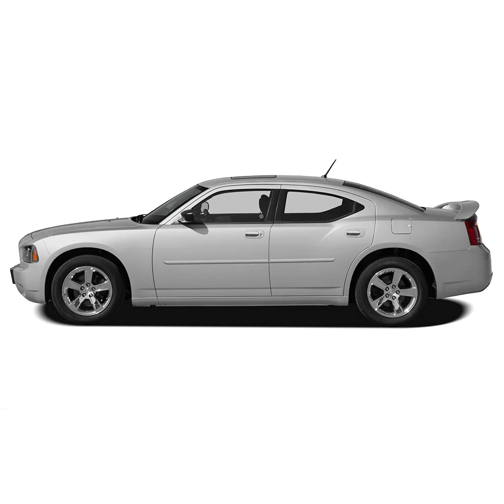 FE-Charger Matte Black Finished End Body Side Molding for Dodge Charger (2015-2023) - Durable Exterior Trim Protection | Perfect for Car Customization & Show Car Enhancement