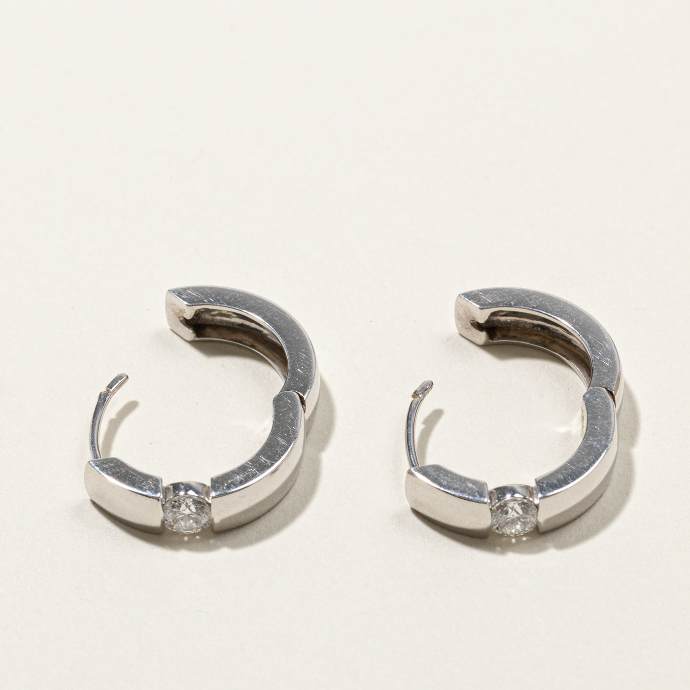 Exquisite 0.50ctw Canadian Diamond Huggie Earrings - 14K Gold Hoop Earrings for Women | Perfect for Weddings, Date Nights & Special Occasions