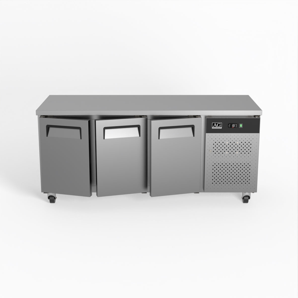 Commercial Refrigerator 700mm Depth - AG Three Door Under Counter Fridge GNX3100TN for Restaurants, Bars & Catering Businesses