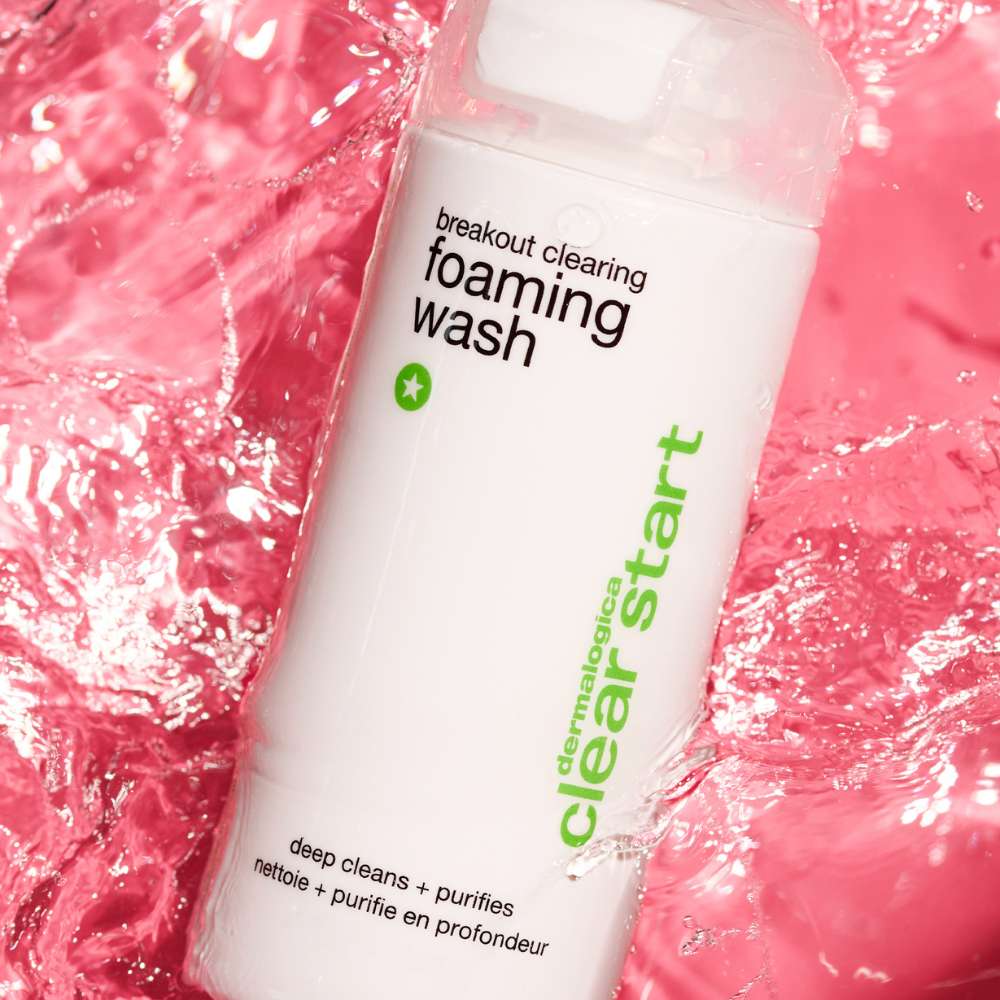 Breakout Clearing Foaming Wash - Acne Treatment Face Cleanser for Oily & Sensitive Skin | Daily Deep Pore Cleansing for Clear & Healthy Skin | Perfect for Morning & Night Skincare Routine
