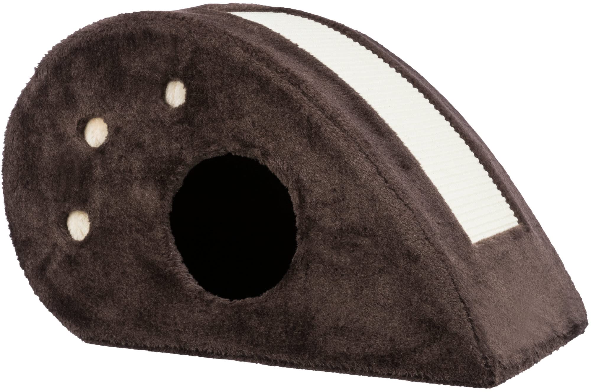 TRIXIE Cat Tree Condo with Scratching Post and Toys for Indoor Cats - Multi-Level Playhouse for Kittens & Adult Cats - Perfect for Small Spaces & Apartment Living