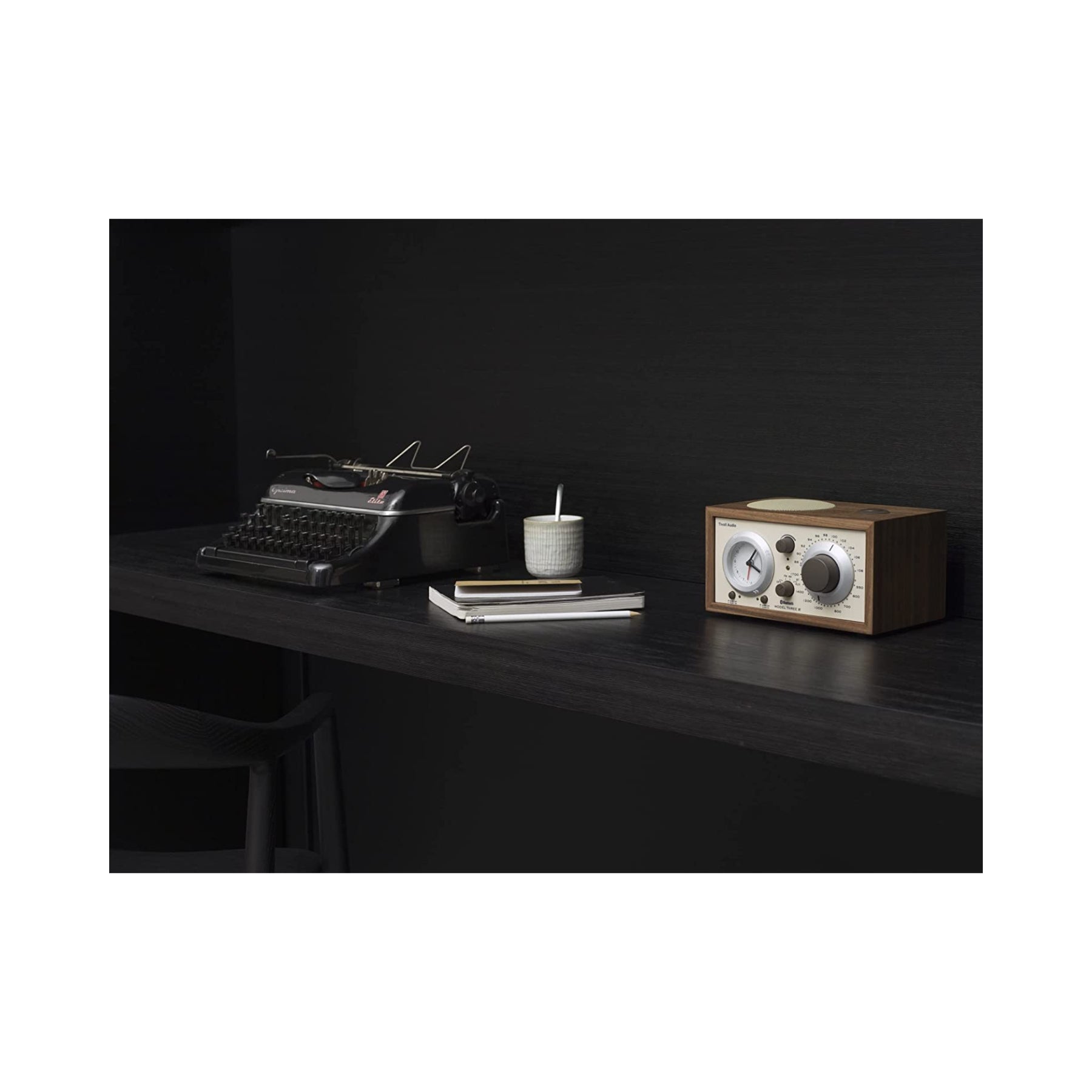 Tivoli Audio Model Three BT - Premium Bluetooth Tabletop Radio with High-Quality Sound for Home, Office, and Bedroom Use