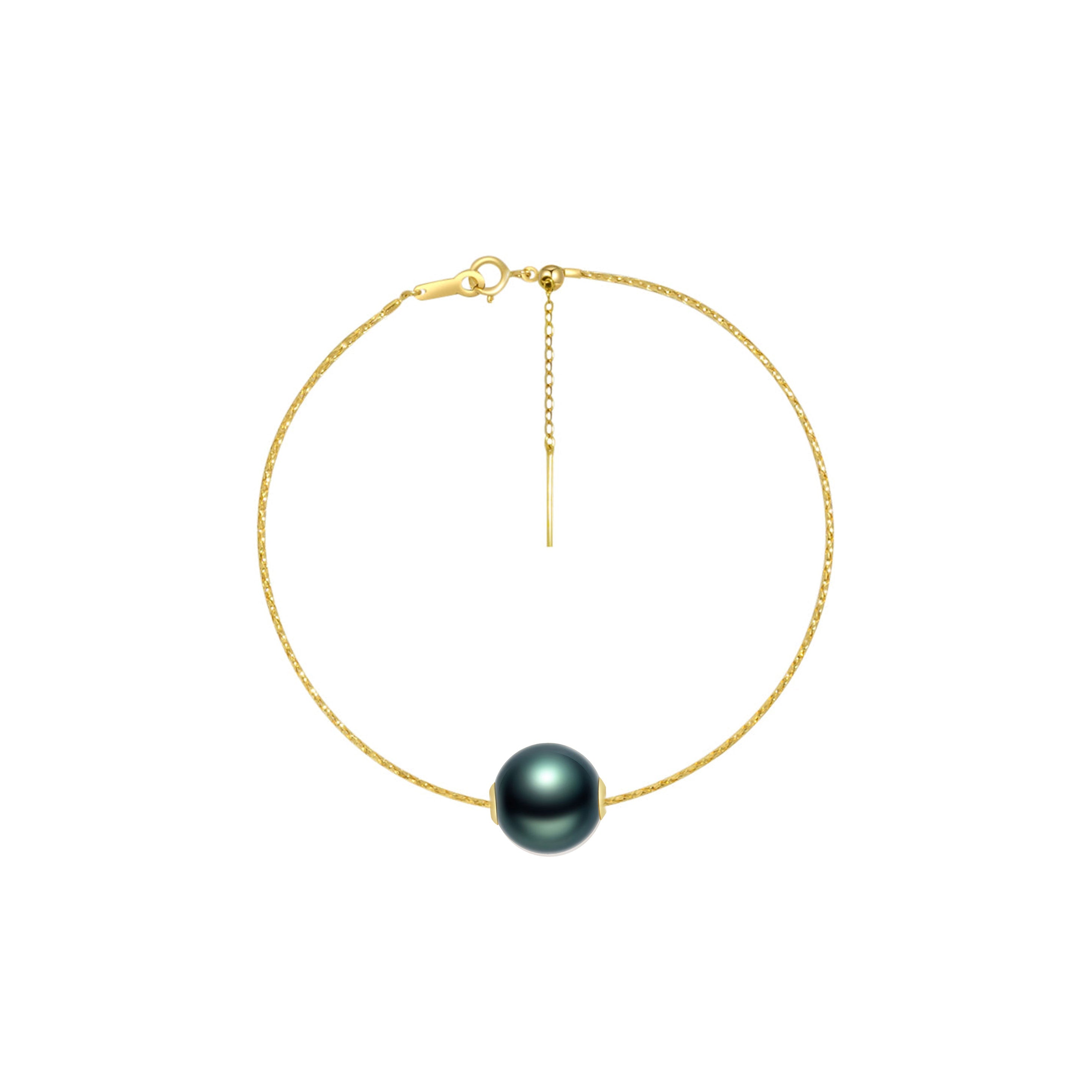 18K Gold Adjustable 8-9MM Pearl Bracelet KB00008 - Elegant Pearl Jewelry for Women, Perfect for Weddings, Parties & Special Occasions