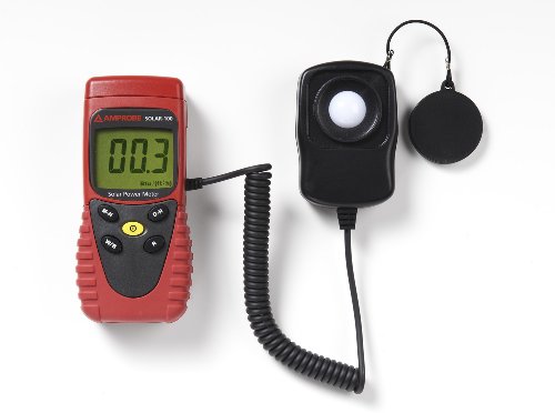Amprobe SOLAR-100 Solar Power Meter - Digital Sunlight Measurement Device for Solar Panel Testing, Renewable Energy Monitoring | Perfect for Home, RV & Off-Grid Solar Systems