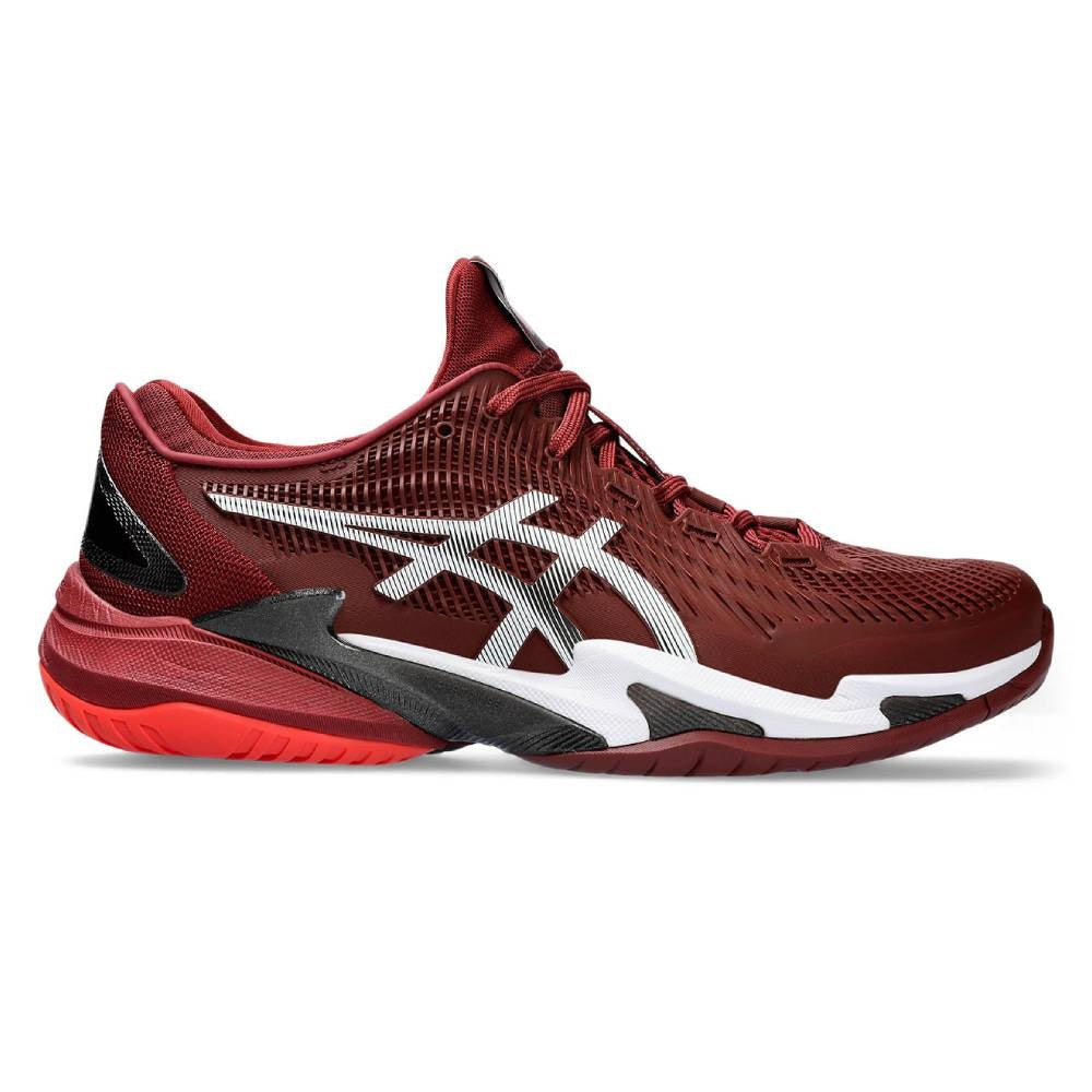 ASICS Court FF 3 Men's Tennis Shoes - High-Performance Indoor/Outdoor Court Sneakers for Tennis & Pickleball (Red/White) - Ideal for Competitive Play & Training Sessions