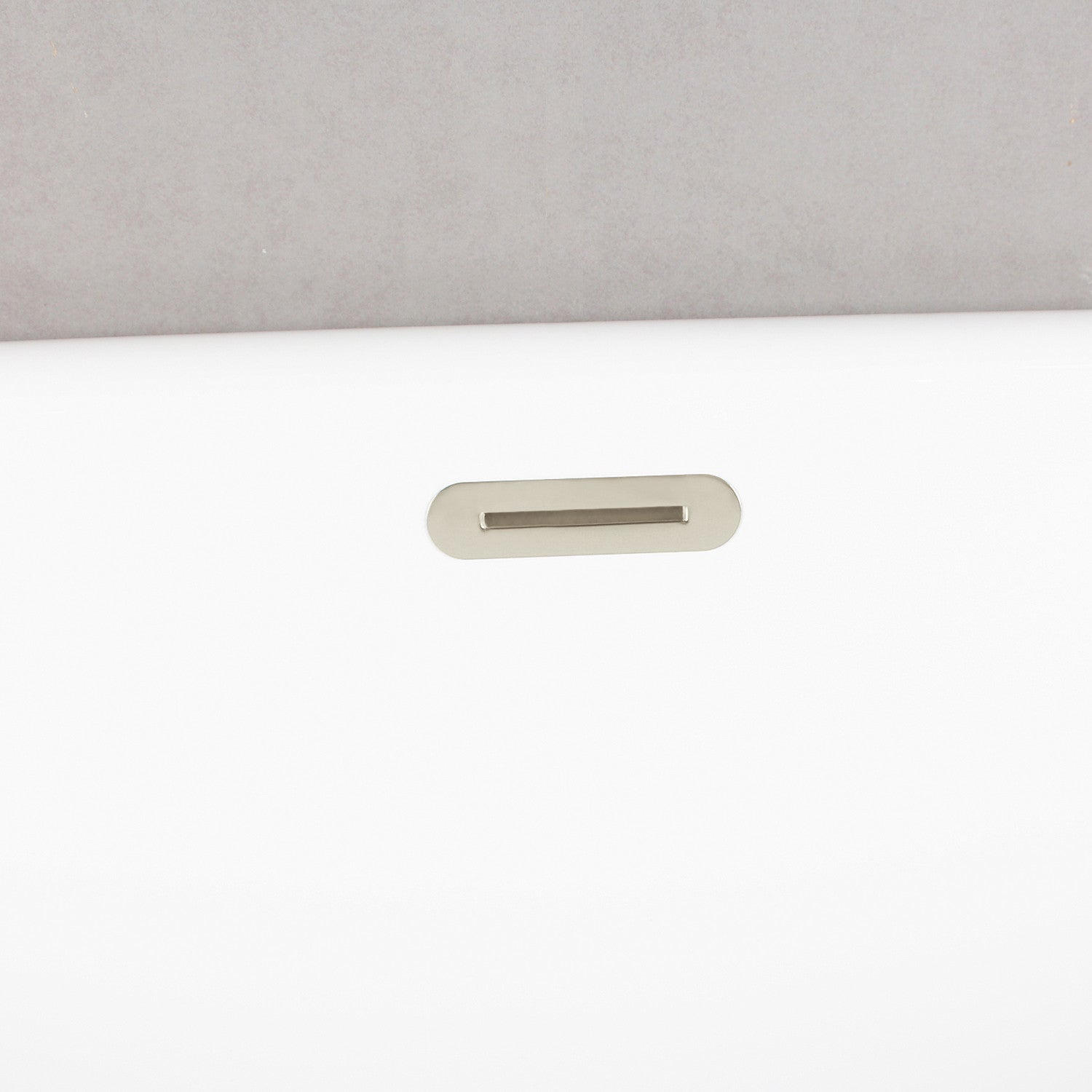 Aqua Eden 60 Inch Acrylic Oval Rectangular Double Ended Pedestal Bathtub - Glossy White with Polished Nickel Finish - Freestanding Soaking Tub for Luxury Bathroom & Spa Relaxation