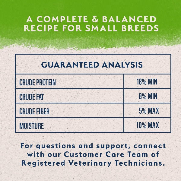 Natural Balance Plant Powered Vegetarian Small Breed Dry Dog Food - Premium Vegan Kibble for Small Dogs - Perfect for Sensitive Stomachs & Allergies - Ideal for Home, Travel & Outdoor Adventures