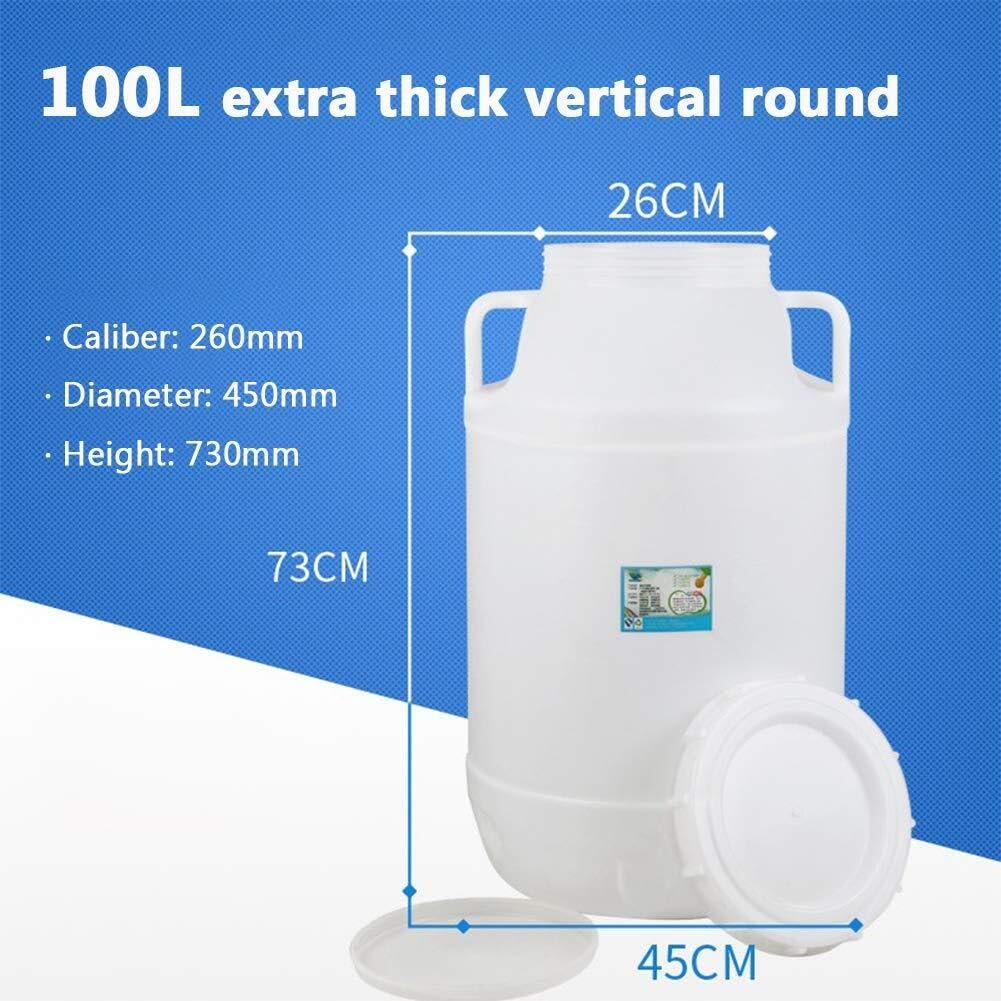 Food Grade Plastic Fermentation Barrels & Storage Containers for Wine, Honey, Water - BPA Free, Eco-Friendly Home Brewing & Liquid Storage Solution | Perfect for Winemaking, Mead Brewing, Water Conservation & Bulk Liquid Storage