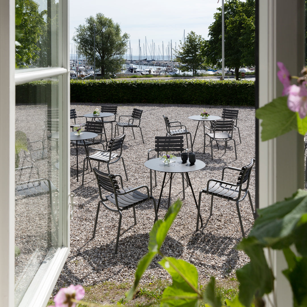 Outdoor Cafe Table - Durable Weatherproof Bistro Table for Patio, Garden, Restaurant & Backyard Dining - Perfect for Coffee Shops, Restaurants, and Outdoor Entertaining
