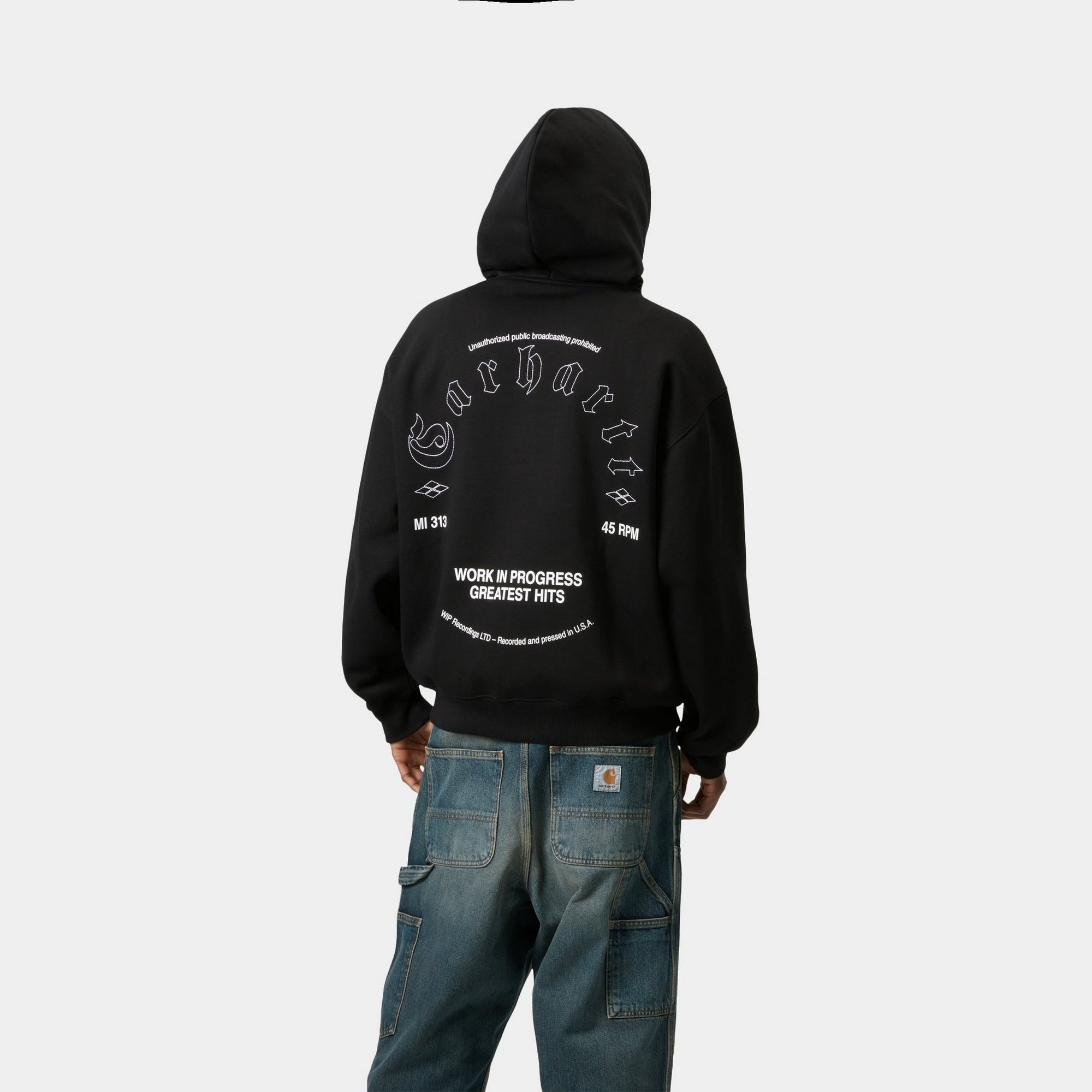 Greatest Hits Hooded Sweatshirt for Men & Women - Black & White Color Options | Casual Streetwear, Lounge Wear, and Concert Merch Gift Idea