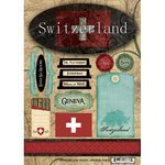 Scrapbook Customs - World Collection - Switzerland Cardstock Stickers for Travel Journaling & DIY Scrapbooking - Premium Travel-Themed Decorative Stickers