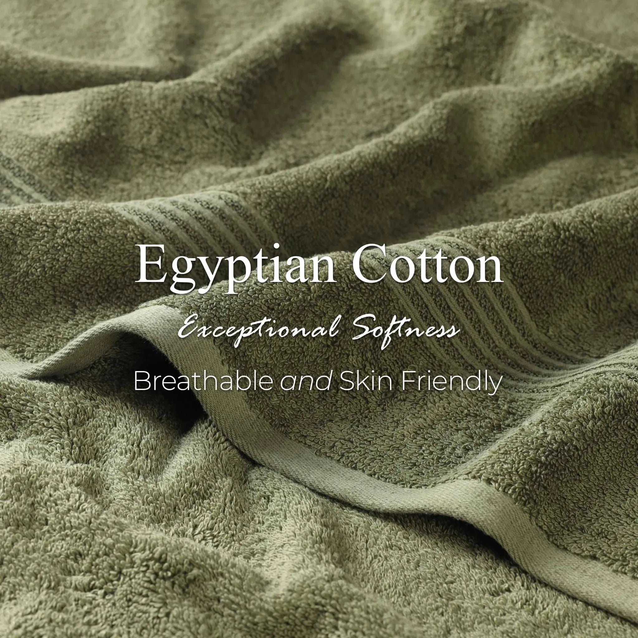 Premium Egyptian Cotton Bath Towels Set of 4 - Ultra Soft & Highly Absorbent Luxury Towels for Spa, Hotel & Home Use