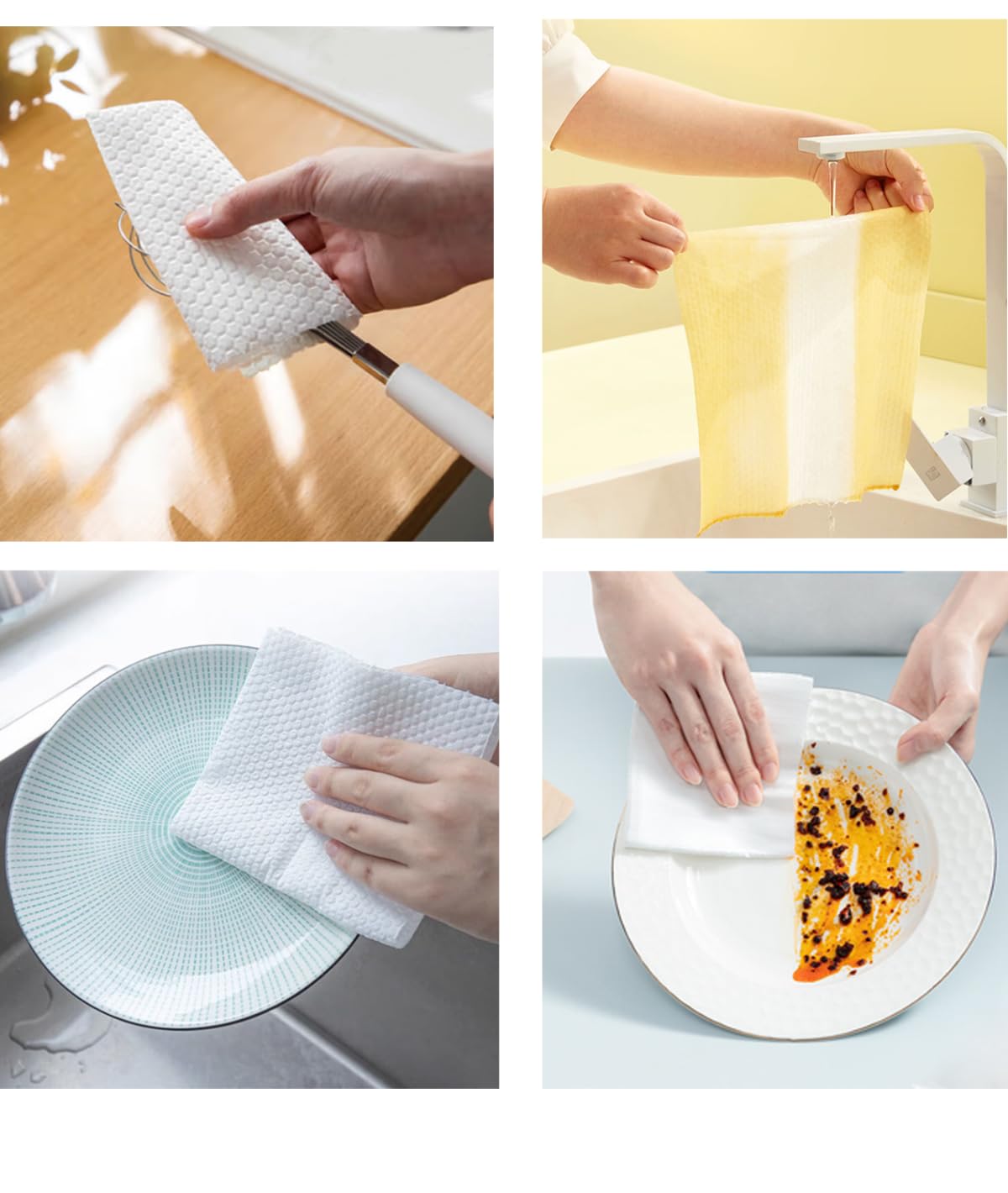 Super Absorbent Kitchen Paper Towels | Thick & Strong Household Roll Paper Towels | Tear-A-Square Design | Perfect for Spills, Cleaning & Food Prep