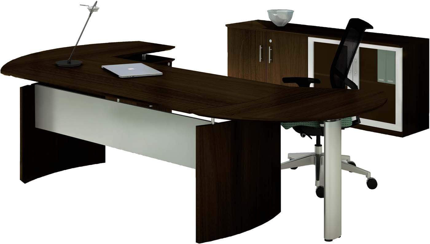 Safco Mayline Medina Office Desk Set [MNT7] - Modern Workstation for Home & Office - Perfect for Small Spaces, Remote Work & Professional Environments