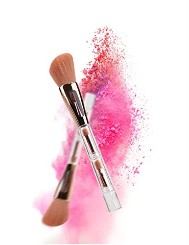 LA OTTER 4-in-1 Multifunctional Makeup Brush Set - Powder, Blush, Contour & Foundation Brush for Flawless Makeup Application | Perfect for Daily Use, Travel & Professional Makeup Kits