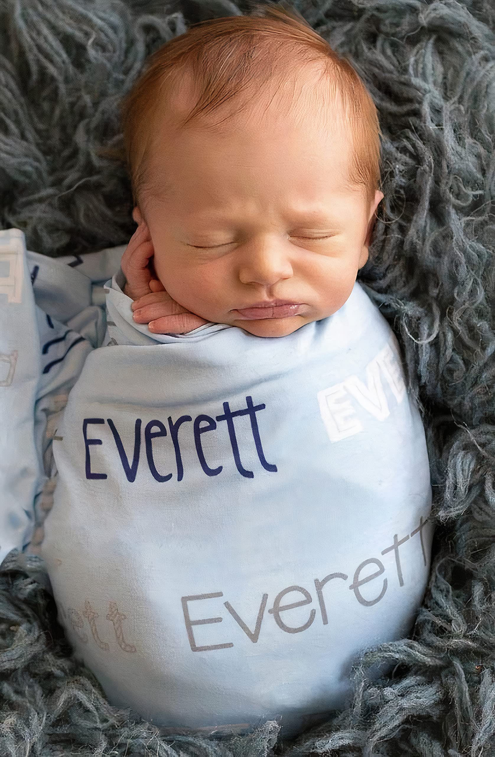 Personalized Baby Blanket with Name - Custom Monogrammed Swaddle Blanket for Newborns | Soft Baby Gift Set for Boys & Girls | Perfect for Nursery, Christening & Baby Showers