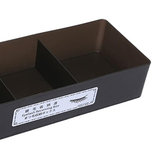 Professional Eyelash Extension Storage Box - Organizer for Glue, Tweezers & Tools (Black) - Perfect for Salon, Home & Travel Use