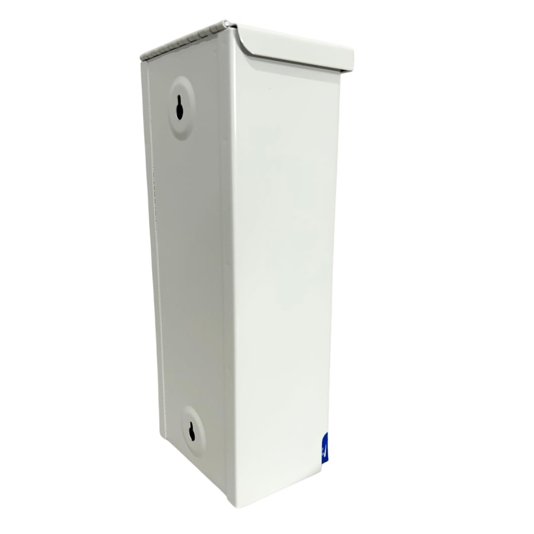 White Steel Single Channel Sanitary Napkin Dispenser - Commercial Restroom Hygiene Solution for Schools, Offices & Public Facilities