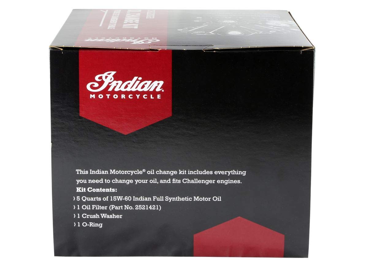 2020 Indian Motorcycles Challenger Oil Change Kit 2884171 - Genuine OEM Parts for Smooth Engine Performance | Perfect for DIY Maintenance & Motorcycle Care
