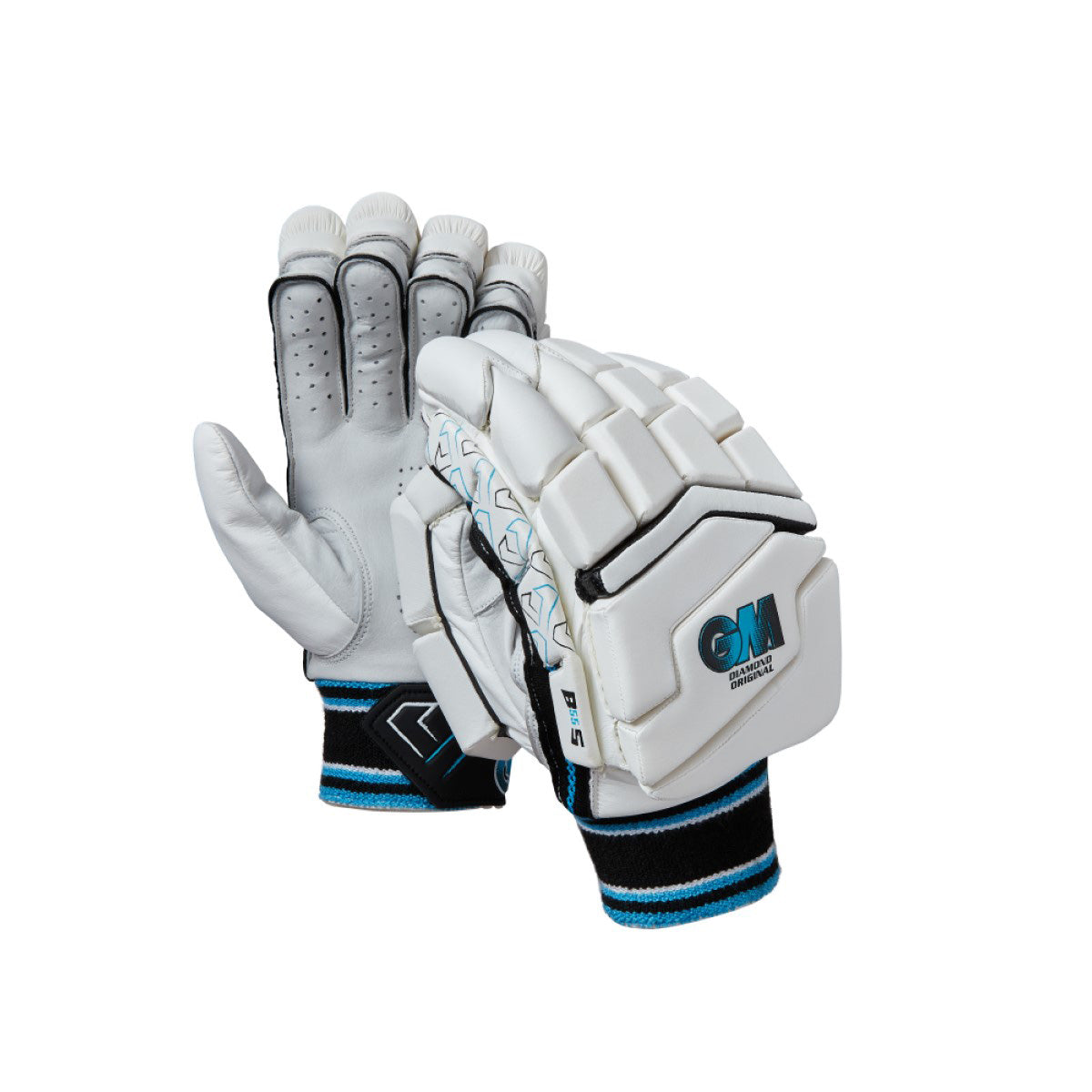 Gunn & Moore Diamond Original Cricket Batting Gloves 2024 - Premium Leather Protection for Cricket Players - Perfect for Practice & Matches