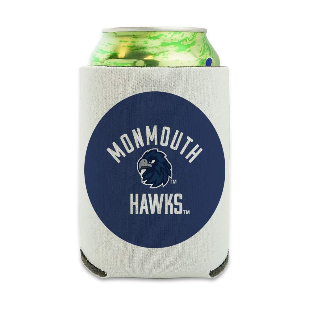 Official Monmouth University Hawks Insulated Can Cooler - Collapsible Drink Sleeve & Beverage Holder for Beer, Soda & Energy Drinks - Perfect for Tailgates, Beach Days & Outdoor Parties