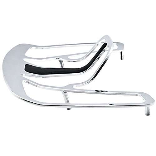 Krator Chrome Luggage Rack for Honda Goldwing GL1800 (2001-2016) - Heavy Duty Motorcycle Rail Rack for Touring & Storage - Perfect for Long Rides & Travel Accessories